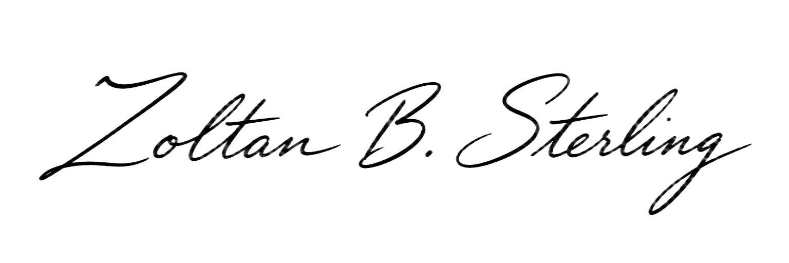 Zoltan B. Sterling signature